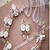 abordables Parures de Bijoux-Femme Chrome Diopside Zircon Alliage Boucles d&#039;oreille Colliers décoratifs Bijoux de fantaisie