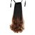 tanie Sztuczne włosy-Kucyki Włosie synetyczne Kawałek włosów Przedłużanie włosów Curly / Kinky Curl Codzienny