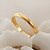 preiswerte Vip Deal-topgold 18k klobigen vergoldete Ring für Frauen Männer vintage einfachen Stil mit 18k Stempel hoher Qualität