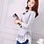 levne Dámské svetry-Women&#039;s Casual Cute Lace Full Sleeve Pullover Sweaters