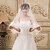 Χαμηλού Κόστους Πέπλα Γάμου-Πέπλα Γάμου Μίας Βαθμίδας Πέπλα Δαχτύλων Άκρη με Απλίκα Δαντέλας 59,06 ίντσες (150εκ) Τούλι