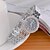 voordelige Trendy Horloge-Dames Modieus horloge Gesimuleerd Diamant Horloge Kwarts imitatie Diamond Legering Band Glitter Zilver