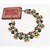 Недорогие Модные ожерелья-Жен. Заявление ожерелья Цветы и растения Цветы Массивный европейский Мода Сплав Радужный Черный Зеленый Ожерелье Бижутерия Назначение
