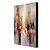 billiga Abstrakta målningar-HANDMÅLAD Abstrakt Vertikal,Klassisk Traditionellt En panel Hang målad oljemålning For Hem-dekoration