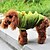 cheap Dog Clothes-Dog Costume Hoodie Dog Clothes Cartoon Red Green Cotton Costume For Spring &amp;  Fall Winter Men&#039;s Women&#039;s Cosplay