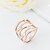cheap Rings-Ring Fashion Party Jewelry Gold Plated Women Statement Rings 1pc,One Size Gold / Silver