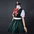 cheap Videogame Costumes-Inspired by Dangan Ronpa Sonia Nevermind Video Game Cosplay Costumes Cosplay Suits / Dresses Solid Colored Short Sleeve Cravat Dress Headpiece Costumes / Belt