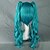 billiga Halloween Wigs-Vocaloid Miku Cosplay-peruker Dam 30 tum Värmebeständigt Fiber Anime peruk / Peruk / Peruk