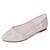 abordables Zapatos de boda-Mujer Encaje Primavera / Verano Confort Zapatos de boda Tacón Plano Dedo Puntiagudo Encaje Negro / Blanco / Rosa / Boda / Fiesta y Noche