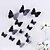 cheap Wall Stickers-3D Wall Stickers Wall Decals, Butterfly PVC Pure Color Wall Stickers 12 Pieces/Set 1pc