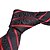 voordelige Herenaccessoires-zwart&amp;amp;rood gestreepte stropdas