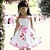 Χαμηλού Κόστους Φορέματα-Κορίτσι Παιδικά Floral Princess Κορδέλα Bow Φορέματα