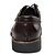 Недорогие Мужские оксфорды-Для мужчин обувь Кожа Весна Лето Осень Зима Удобная обувь Туфли на шнуровке Назначение Повседневные Черный Коричневый