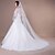 cheap Wedding Veils-Two-tier Beaded Edge Wedding Veil Chapel Veils 53 Sequin Embroidery Bead Ruched Tulle