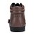 cheap Men&#039;s Sneakers-Men&#039;s Casual Winter Flat Heel Comfort Leather Black Brown