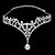 abordables Casque de Mariage-mariage cristal de demoiselle d&#039;honneur nuptiale bal couronne de bijoux de front balancent