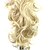 cheap Hair Pieces-claw clip synthetic 25 inch blonde long curly ponytail