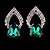 cheap Earrings-Women&#039;s Fashion Acrylic Diamond Water Drop Stud  Earrings(More Colors)