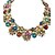 cheap Necklaces-Women&#039;s Statement Necklace Floral / Botanicals Flower Statement European Fashion Alloy Rainbow Black Green Necklace Jewelry For