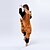 preiswerte Kigurumi Pyjamas-Erwachsene Kigurumi-Pyjamas Waschbär Bär Tier Pyjamas-Einteiler Polar-Fleece Orange Cosplay Für Herren und Damen Tiernachtwäsche Karikatur Fest / Feiertage Kostüme