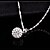 cheap Vip Deal-Pure Women&#039;s 925 Silver-Plated High Quality Handwork Elegant Pendant Include Necklace
