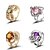 cheap Rings-Women&#039;s Multi-stone - Round Alloy For