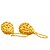 cheap Vip Deal-Blink Women&#039;s Fashion Temperament 24K Gold Earrings