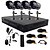 cheap DVR Kits-TWVISION® 4 Channel One-Touch Online CCTV DVR System(4 Outdoor Warterproof Camera)