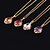 cheap Necklaces-Women&#039;s Cubic Zirconia Pendant Necklace Cubic Zirconia Gold Plated Dolphin Animal Fashion Purple Yellow Red Necklace Jewelry For