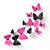voordelige Muurstickers-3d muurstickers muurstickers, vlinder pvc pure kleur muurstickers 12 stuks / set 1pc