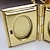 levne Módní náhrdelníky-18k real pozlacené vnitřní laserové gravírování Alláh muslim foto skříňky přívěšek 1,2 * 2,5 cm