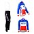 voordelige Aangepaste wielrenkleding-Aangepaste wielrenkleding Heren Dames Lange mouw Wielrenshirt met strakke wielrenbroek France Nationale vlag Fietsen Shirt Wielrenbroek / Fietsbroek Met Bretellen / Kuitbroek Met Bretels Sportoutfits