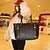 cheap Handbag &amp; Totes-Women Bags PU Tote for Casual All Seasons Black
