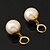 cheap Earrings-Women&#039;s Drop Earrings Imitation Pearl Imitation Pearl Plated Silver Alloy Round Jewelry