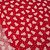 levne Ubrusy-bílé vánoční strom vzor červenými bavlna / linentablecloth, 100 x 100 cm