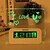 preiswerte Wecker-kreative Message Board leuchtenden Glas elektronische Wecker