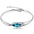 cheap Religious Jewelry-Women&#039;s Cubic Zirconia Charm Bracelet Unique Design Elegant Fashion Bridal Cubic Zirconia Bracelet Jewelry Silver-Blue For Christmas Gifts Wedding Party Daily Casual / Silver Plated