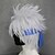 billiga Halloween Wigs-Naruto Hatake Kakashi Cosplay-peruker Herr 14 tum Värmebeständig fiber Animeperuk / Peruk