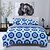 cheap Bedding-Mingjie Blue Flowers Sanding Bedding Sets 4pcs Duvet Cover Sets Bed Linen China Queen Size and Full Size