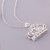 abordables Collier-Collier Femme Zircon Argent Argent sterling Zirconium Argent Argent Princesse Blanche Colliers Tendance Bijoux pour Mariage Soirée Occasion spéciale Anniversaire Cadeau Casual Rond Chaîne unique