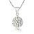 cheap Vip Deal-Pure Women&#039;s 925 Silver-Plated High Quality Handwork Elegant Pendant Include Necklace