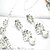 voordelige Sieradensets-Wit Diamant oorbellen Sieraden Zilver Voor Bruiloft