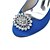 abordables Chaussures de mariée-Femme Chaussures Satin Printemps Eté Talon Aiguille pour Mariage Soirée &amp; Evénement Argenté Bleu Violet