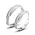 olcso Gyűrűk-Női Páros Nyilatkozat gyűrű Gyűrű Ezüst Divat Napi Ékszerek