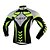 cheap Men&#039;s Clothing Sets-FJQXZ Men&#039;s Long Sleeve Cycling Jersey with Tights Green Stripes Bike Tights Clothing Suit Breathable 3D Pad Quick Dry Ultraviolet Resistant Sports Polyester Mesh Stripes Mountain Bike MTB Road Bike