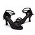 cheap Latin Shoes-Women&#039;s Latin Shoes Satin Sandal / Heel Chunky Heel Non Customizable Dance Shoes Black / Pink / Khaki / Leather