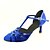 baratos Sapatos Para Dança de Salão &amp; Dança Moderna-Mulheres Sapatos de Dança Moderna / Dança de Salão Glitter / Courino Salto Salto Personalizado Personalizável Sapatos de Dança Prateado / Azul / Dourado