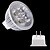 billiga LED-spotlights-brelong 1 st 5w mr16 dimbar ledd ljus kopp dc12v vitt ljus / varmt vitt ljus