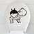 cheap Wall Stickers-Cartoon Wall Stickers Plane Wall Stickers Toilet Stickers, PVC(PolyVinyl Chloride) Home Decoration Wall Decal Toilet Decoration / Removable