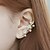 cheap Earrings-Women&#039;s Ear Cuff Love Initial Imitation Pearl Gold Plated Imitation Diamond Earrings Jewelry Silver / Golden For Wedding Party Daily Casual